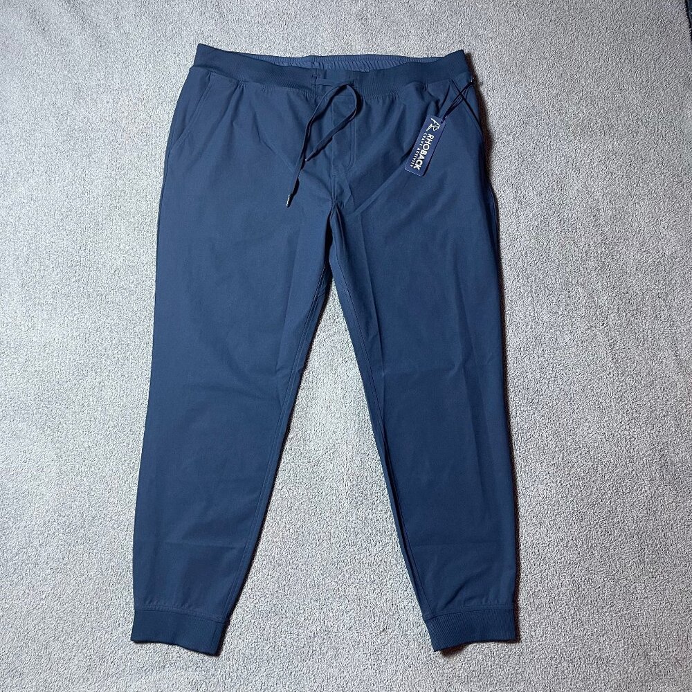Rhoback Delta Performance Jogger Anchor Navy Blue Stretch Men's 3XL NWT